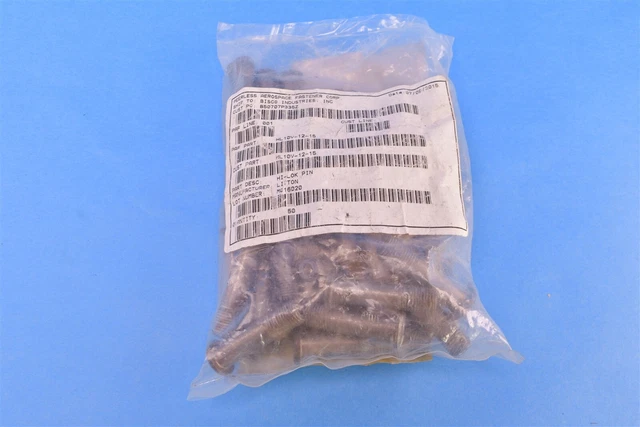 45 Aerospace Pin Rivet Threaded Titanium Alloy 3A 0.1582" x 0.1617" HL10V-12-15