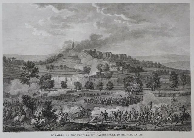 NAPOLEON BATAILLE de Montebello 1800 Original 1806 EUR 99