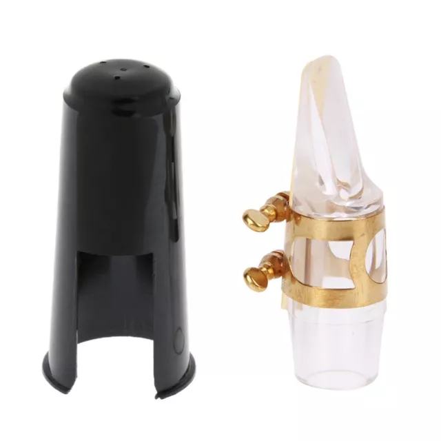 Alto Saxophone Mouthpiece Cap Reed Clip Protective for Sax Mouthpiece Ligature