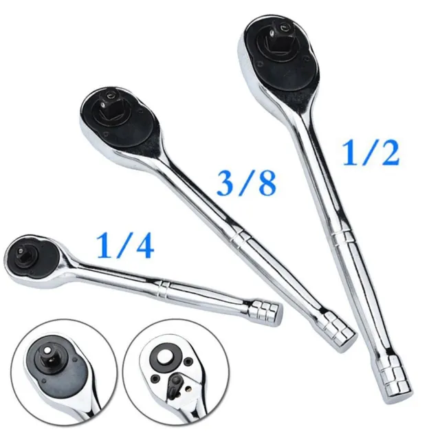 1/4 3/8 1/2 High Torque Ratchet Wrench Socket Quick Release Square Head Spanner
