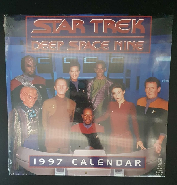 Star Trek Deep Space Nine calendario 1997 nuovo, retrò