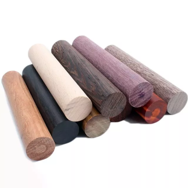 11 X Cylinder Wood Pen Blanks Cigarette Holder Woodwork Woodturning Assorted 4''