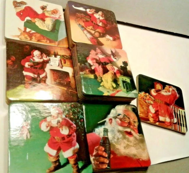 Coca-Cola Santa Claus Coasters  36 COASTERS  Christmas VINTAGE 1999