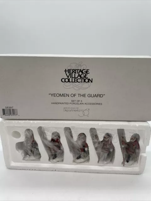 Dept 56 Yeomen Of The Guard Heritage Village Collection Set Of 5 w/Box EUC
