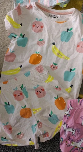 Girls Bundle Of 6 Pairs Of Shorty Pyjamas Age 3-4 Years Excellent Condition 2