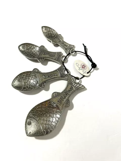 Crosby & Taylor Twig Pewter Measuring Spoon Set with Display Post