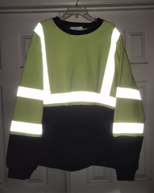 High Visibility Safety ANSI / ISEA CLASS 3 LEVEL 3 Sweatshirt SIZE 3XL Yellow