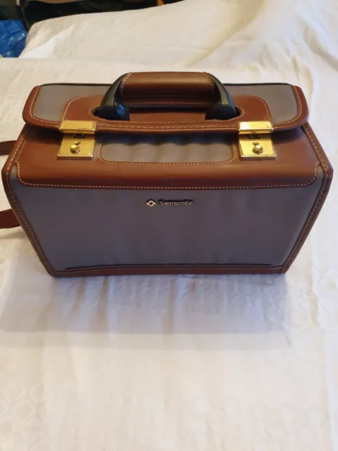 Samsonite echt Leder Koffer Vintage klein