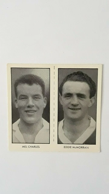 1958 Hotspur As Issued DC Thomson World Cup Footballers Uncut Card of 2 Players