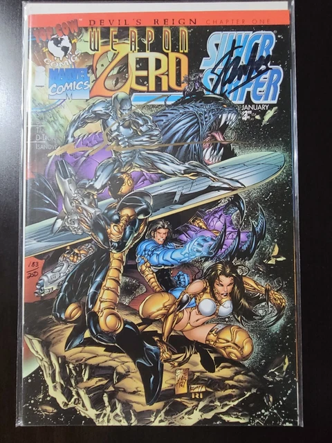 Signed Stan Lee Weapon Zero / Silver Surfer #1C  Marc Silvestri Variant