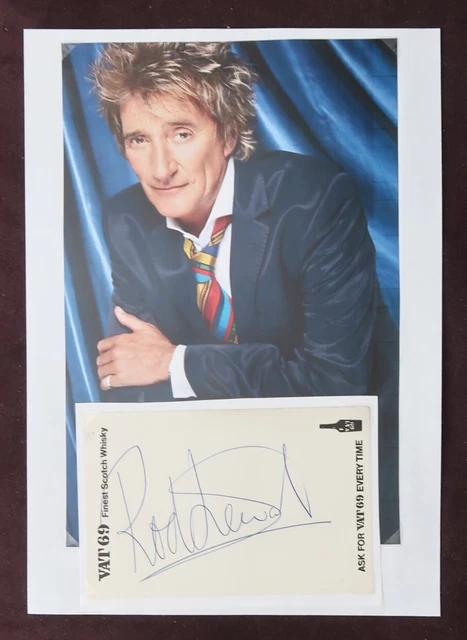 Rod Stewart - singer - cut autograph