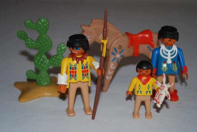 PLAYMOBIL 3396 B) Indio Indian Vintage Indian family Familia india