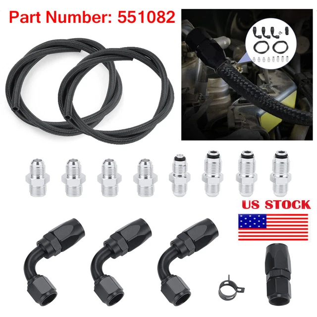 UNIVERSAL POWER STEERING Pump Hose Kit For LS Swap Pressure Return Line