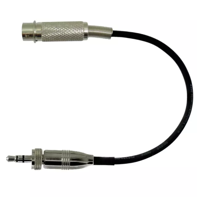 Audio Technica Microphone Adapter 4 Pin Hirose to Sennheiser 3.5mm Screw on Jack