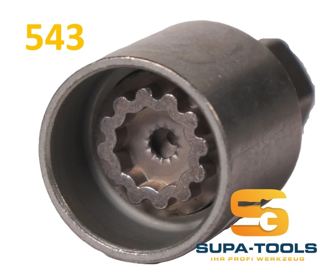 Supa-Tools Seat 544 Code D Felgenschloss-Schlüssel - Original Ersatz Für Cupra & Seat