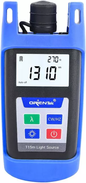 Orientek T15M Optical Light Source SM 1310/1550Nm Mini Fiber Optic Power Meter F