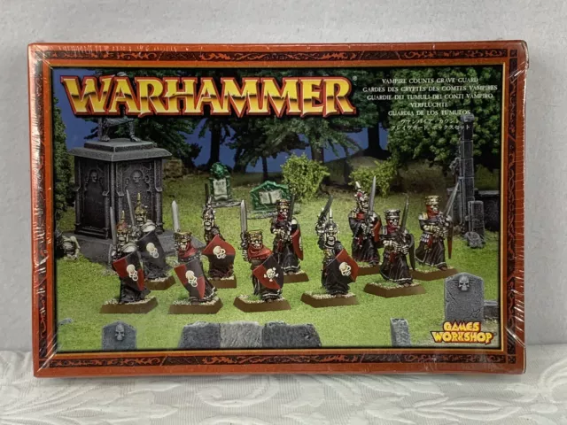 Vampire Counts Raro Guardatumbas Fuera de imprenta Metal Esqueletos de No Muertos Warhammer Fantasy