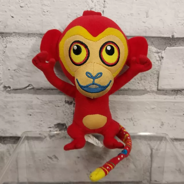 Tinga Tinga Tales Monkey 6" Soft Toy Plush Bandai Retired Red