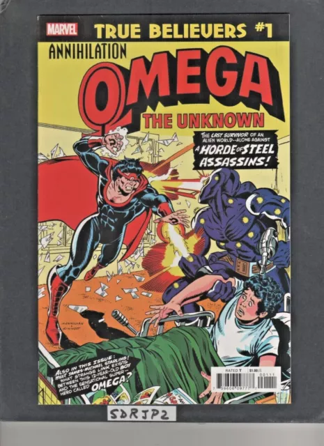 TRUE BELIEVERS ANNIHILATION OMEGA THE UNKNOWN #1 NM UNREAD REPRINTS 1st OMEGA