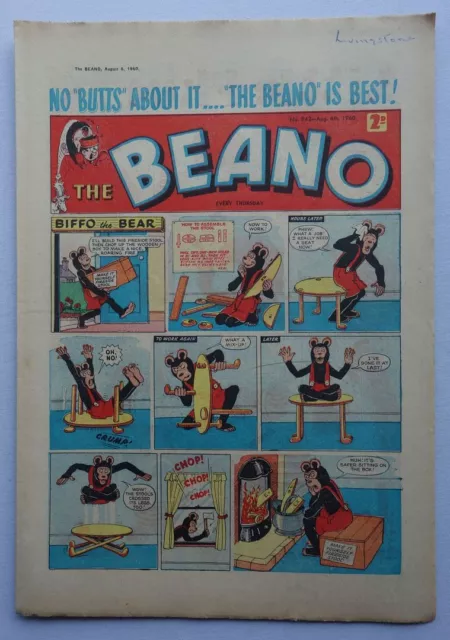 Beano comic #942 - Aug 6 1960 Leo Baxendale cover art FN/VF