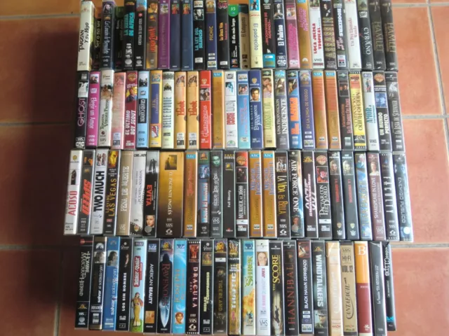 Lote 71 películas cine VHS. Mira la lista. Muy buen estado. 1 euro c/u. Oferta