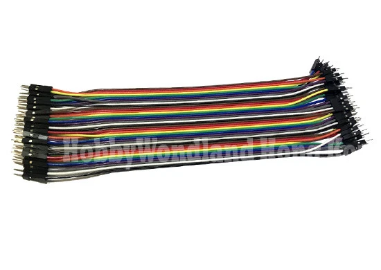 2.54mm Dupont 1-Pin x 40 male to male Jumper wire 20cm for Arduino Breadboard