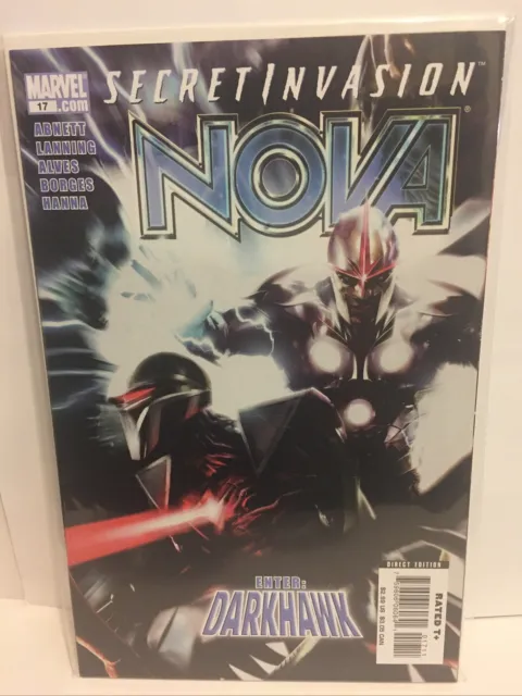 Nova #17 1st Published Cover Of Francesco Mattina Secret Invasion Darkhawk