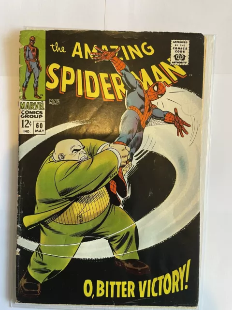 Amazing Spider-Man #60 - 1968 Kingpin appearance - Marvel - low grade