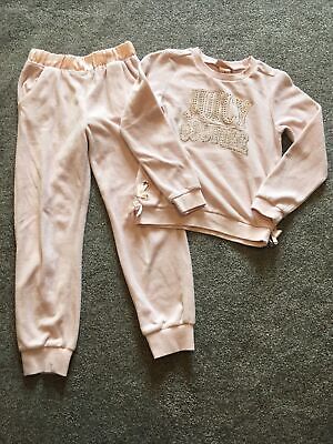 Juicy Couture Girls Tracksuit, 2 piece, Joggers and long sleeve top, Age 6 years