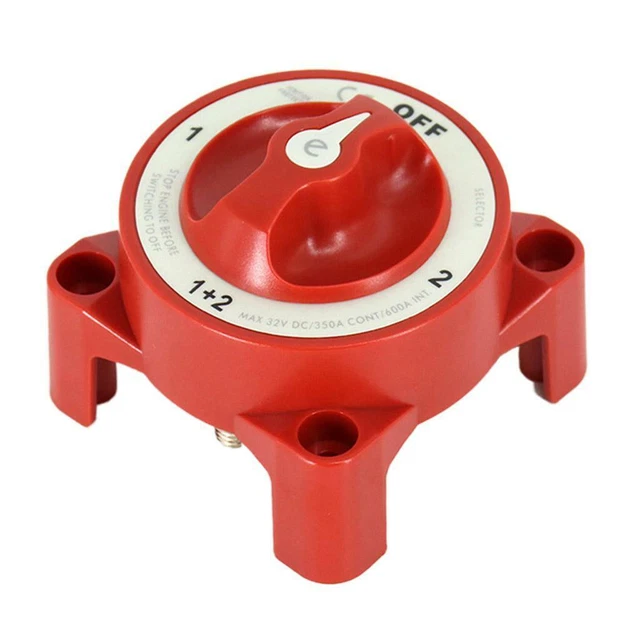 FOUR GEAR DUAL Battery Isolator Switch Selector for Marine Boat RV £39.