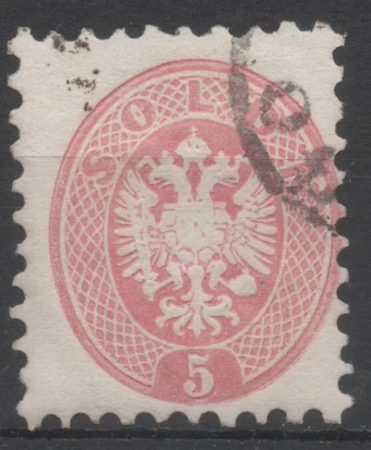 LOMBARDEI-VENETIEN 1863 - 5 soldi used in ???