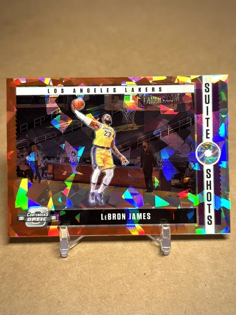 2020-21 Panini Contenders Optic Lebron James Suite Shots Red Cracked Ice #15 LAL