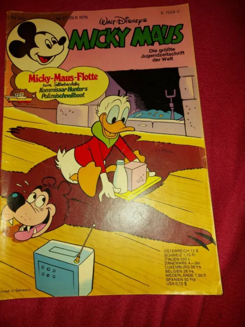Micky Maus Heft  Nr. 27, 1976 Walt Disney