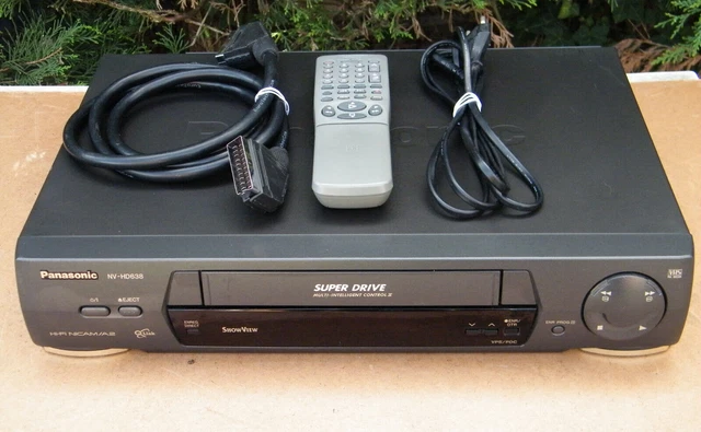 Magnétoscope VHS Panasonic NV-HD638 F Hifi 6 Têtes Stéréo Pal Secam Recorder