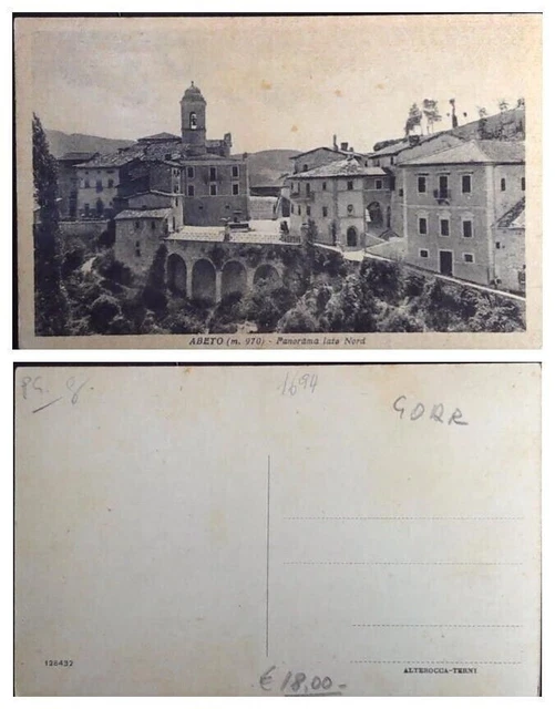 Cartolina Umbria-Perugia-Preci-Abeto Panorama
