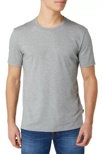 HUGO BOSS Mens Regular Fit 'Tiburt' Grey Jersey Cotton T-Shirt 2XL
