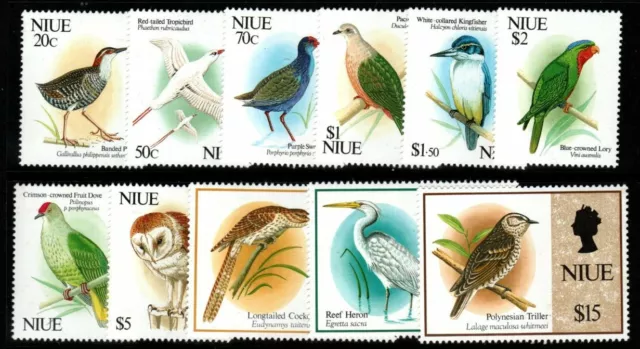 Niue Sg718/29 1992 Birds Mnh