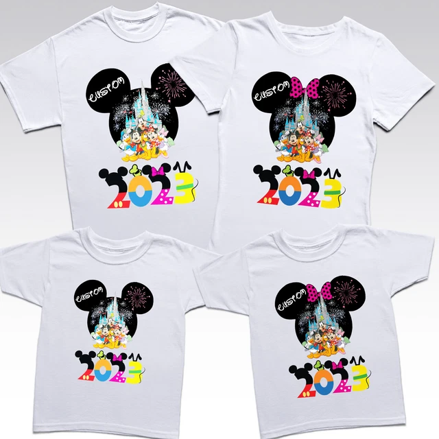 PERSONALISED DISNEYLAND 2024 Disney World Holiday Family 2024 ShirtsDV