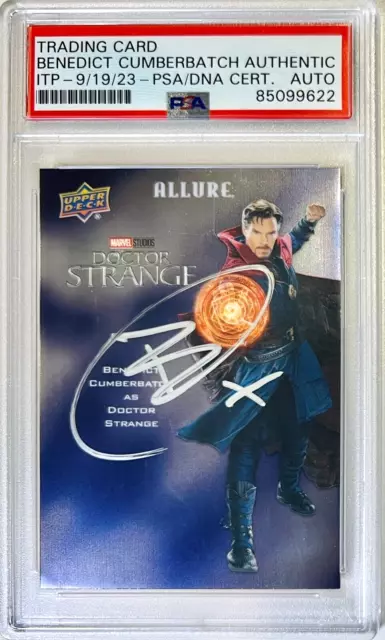 2022 Upper Deck Signed Benedict Cumberbatch Marvel Dr. Strange #14 PSA/DNA Auto