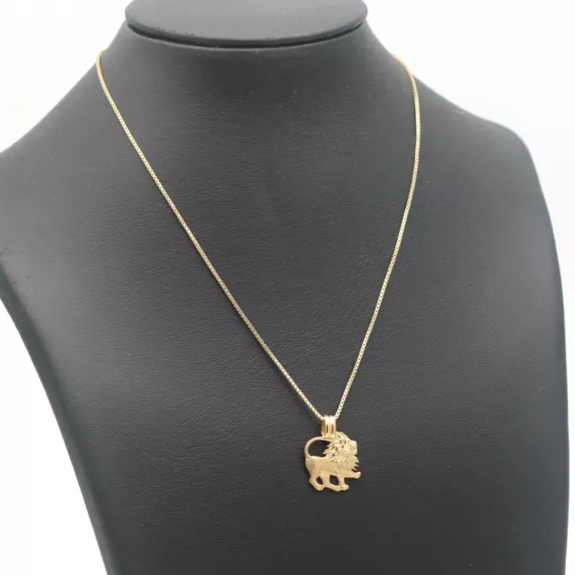 Anhänger Löwe mit Kette 585 Gold 14 Kt Gelbgold 4,4 Gramm Wert 790,-