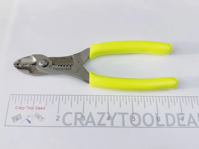 Snap On Tools New PWCS7ACFHV  Hi-Viz  7" inch Wire Stripper, Cutter, Crimper USA