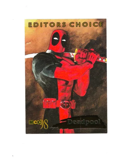 1998 Marvel Creators Collection MCC 98 EDITORS CHOICE  card DEADPOOL # 4 of 12