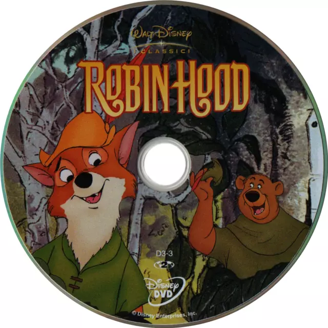 Robin Hood Film Animazione Dvd Disney Ediz Ita Ologramma Rettangolare 2