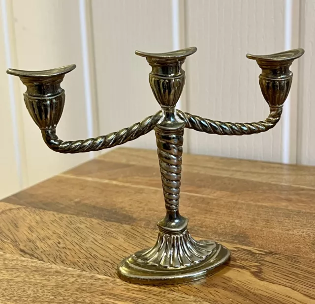 Vintage Small Brass Candlestick Candle Holder Candelabra England 4.5”