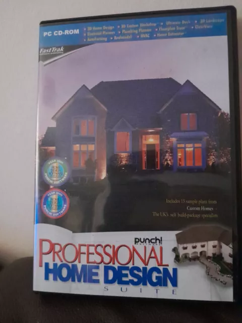 Professional Home Design by Punch Software| PC CD Rom| Windows 95/98 | CIB