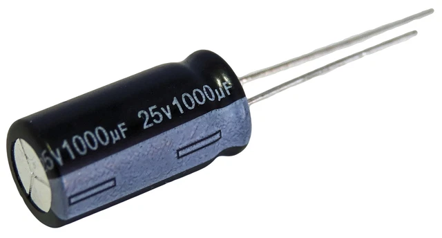Condensateur chimique électrolytique 1000µF 1000uF 25V radial WH 105°C THT