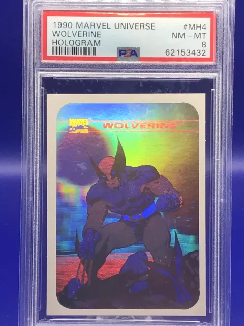 1990 Impel Marvel Universe Wolverine Hologram PSA 8 NM-Mint #MH4