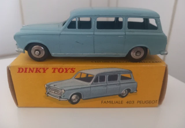 DINKY TOYS FRANCE PEUGEOT 403 FAMILIALE REF 24F 1958 TRÈS BON ÉTAT BO