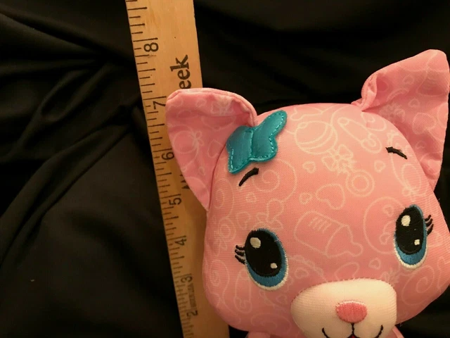 Fisher Price Kitty Cat Kitten Infant Baby Doll Pink Stuffed Plush Toy Gift 7.5” 7