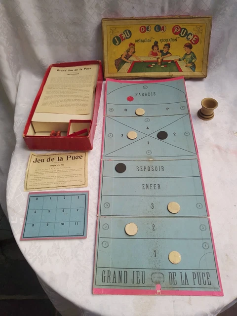 Ancien jeu en bois Le Chien Savant Jeu de la puce / adresse dlg Benjamin Rabier | eBay